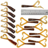 Fish WOW extended-size twin-tail grub shown for jig head rigging