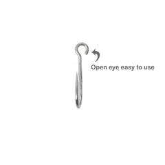 Fish WOW extra-big-eye hooks enable easy rigging and fast swaps.