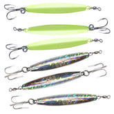 Fish WOW Glow Diamond Jig 8oz front view with high visibility for trolling