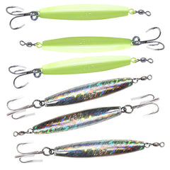 Fish WOW Glow Diamond Jig 8oz front view with high visibility for trolling