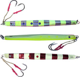 Fish WOW glow speed knife jig color A front view for deep-water drops