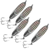 Fish WOW! Kast Spoon chrome lure to attract trophy fish during casting and trolling.