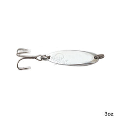 Fish WOW! Kast Spoon holographic laser tape finish enhances visibility underwater.