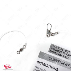 Fish WOW! red hook rig size 6 versatile for trolling and casting in saltwater.