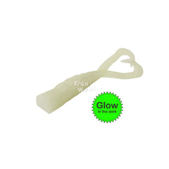 Fish WOW Twin Tail Perch Grub root beer, head-on angle for versatile use.