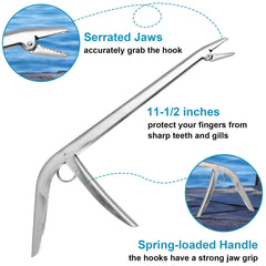 Ergonomic handle of dehooker for comfortable grip