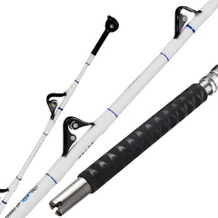 FISHAPPY offshore 6ft rod shows saltwater trolling setup for big-game fishing.