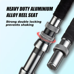 Aluminium bent butt and reel seat with tapered hood