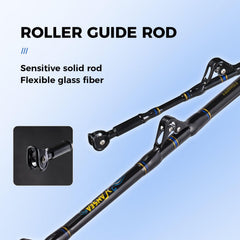Fishappy saltwater offshore rod E-glass blank emphasizes durability and sensitivity