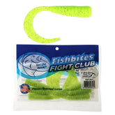 FishBites Fight Club 5-inch Dirty Boxer Curly Tail lure ready for water with scent technology.