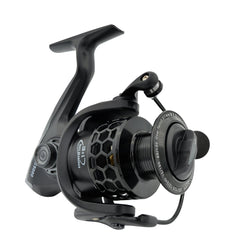 Fishdrops spinning reel with carved aluminum spool shows smooth performance for freshwater and saltwater