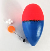 Fisherman's Life bobber for long casting, ready for deep-water bite detection.