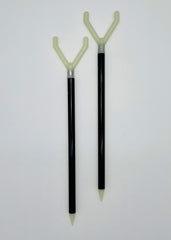 Fishin Stix glow-in-the-dark 30-inch extendable rod holder illuminating your night setup