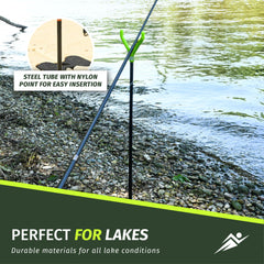 Fishin Stix Trident 50+ lbs capacity supports heavy setups and big fish