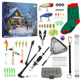 Fishing Advent Calendar 2025 cover with festive design