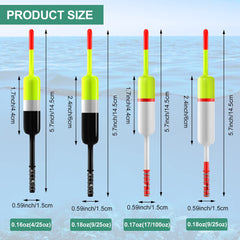Bright yellow painted fishing floats for high visibility