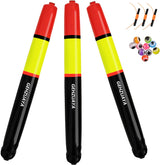 Weighted slip bobber for catfish with high-visibility yellow body