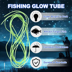Close-up of silicone glow tube material