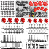 228-piece freshwater fishing tackle kit in portable box