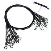 30-piece fishing leader wire set, 100lb rating, 50cm length