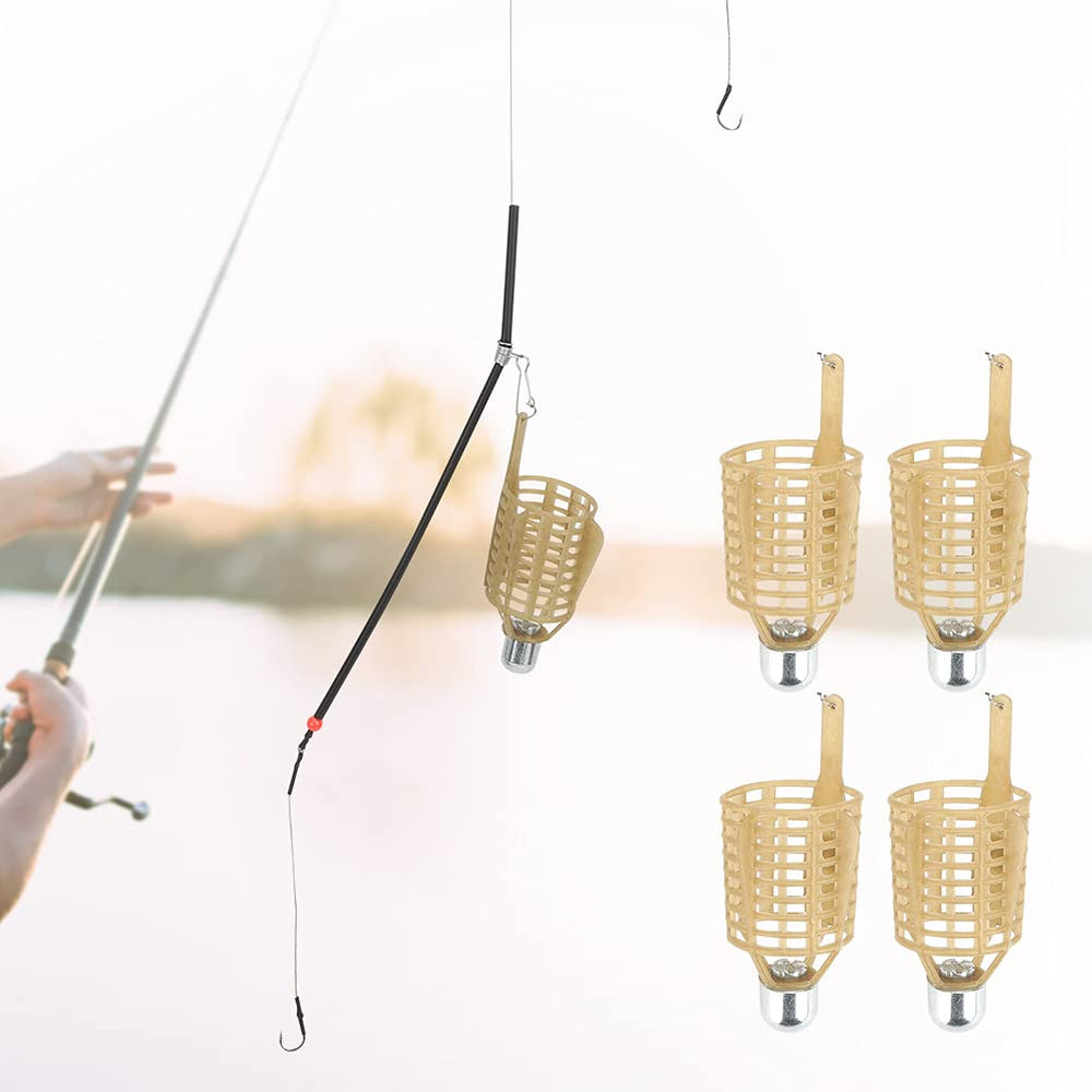 Lightweight fishing lure cage 4-piece set for carp