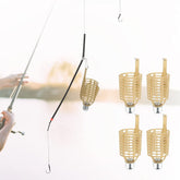 Lightweight fishing lure cage 4-piece set for carp