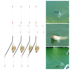 Close-up of bait trap basket components