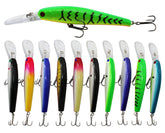 Hard bait lure with 3D eyes and lifelike scales