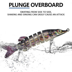 Swimbait used in freshwater and saltwater environments