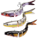 Eight-segment full-size multi-jointed swimbait showing realistic body