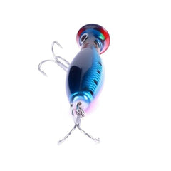 Fishing Lures topwater popper side-swim view shows lifelike wobble and vivid patterns