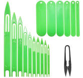 Fishing Net Needle Repair Kit with 10 needle sizes and 6 netting shuttles