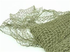 Fishing Net olive drab 10x5 with knotted squares for decor and props