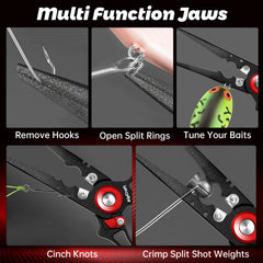 Tungsten carbide cutters for cutting mono, fluorocarbon, and braid