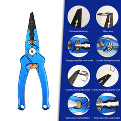 Close-up of stainless steel jaws and anodized aluminum handle