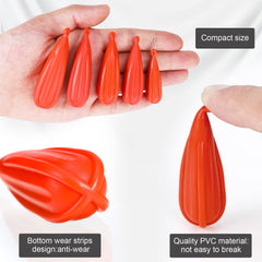 Orange fishing practice plug 3/8 oz weight