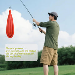 Glow-in-the-dark green fishing practice plugs