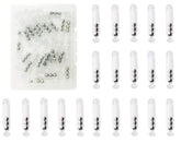 Transparent-L Fishing Rattles Worm Jig Lure – front view (20pcs)