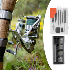 Fishing Reel Maintenance Kit stainless steel tools ensure durable rust resistant reel maintenance