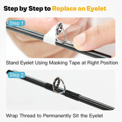 2-part epoxy glue and wrapping thread for repairs