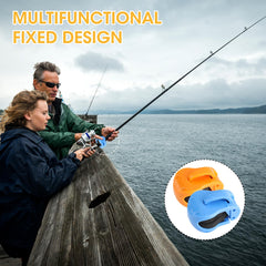 Rod holders in use on a beach setup for fishing