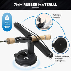 Close-up of elastic nylon strap and reinforced metal hook
