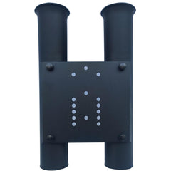 Rod holder attached to wagon for beach trips