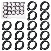 16-piece fishing rod hook keeper kit with plastic storage box