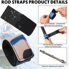 Mesh fishing rod sleeve protects rods and prevents wear
