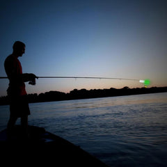 Fishing Rod Tip Light bell alert signals bites with a crisp sound.