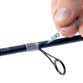 36-inch transparent fishing ruler decal on a rod (2-pack)