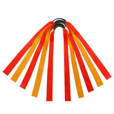 Ten-pack fishing slingshot flat bands in yellow-green offer lasting elasticity for long-range shots.