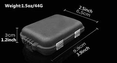 Backpack-friendly fishing tackle box for storing swivels lures and hooks