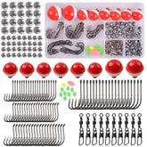 Box showing all contents of the 160-piece Fishing Tackle Kit